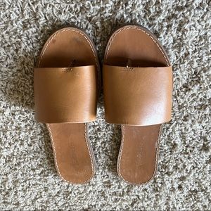 Madewell boardwalk sandals. Size 7 leather slide